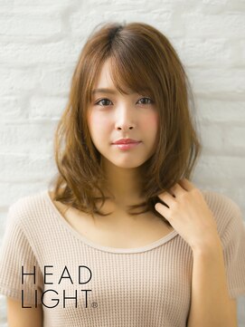 アーサス ヘアー サローネ 浦安店(Ursus hair salone by HEADLIGHT) *Ursus*斜めバングミディアムウェーブ