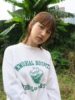 ウォーター 表参道(WATER)&nbsp;鎖骨ミディアム/シースルー前髪/エアストレート/南青山/表参道