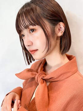 ガーデントウキョウ(GARDEN Tokyo) 【GARDEN荒井夏海】サラッとおさまるボブ ×ショコラブラウン