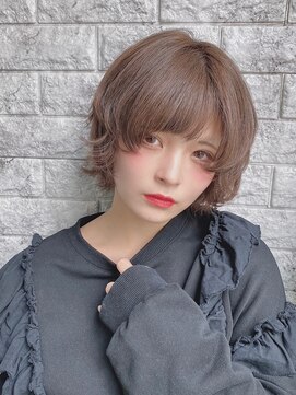 リアイス(Re:ICE) ミニウルフ/くすみブルー/流れるレイヤー/インナーハイライト