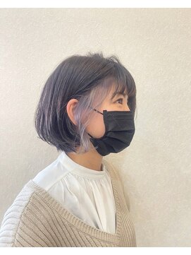 アグランテトラ 野田阪神店(a Gland tetra) 人気のインナーカラー×アッシュカラー 大人可愛いタンバルモリ