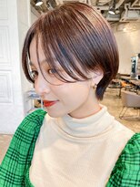 ガーデン タチカワ(garden tachikawa)&nbsp;暗髪×束感ショート×小顔立体カット×シースルーバング