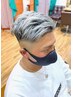 【松木指名メンズ限定】極白ホワイトブリーチ＋カット￥25960