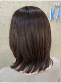 レイヤーを入れた外ハネ★ミディアムヘア