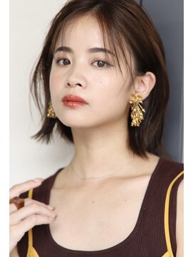 エールバイボヌール(Ere by Bonheur) シースルーバング　30代におすすめおしゃれボブ