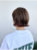 ミニボブ☆ガッツリオレンジインナーカラー