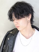 クロト 福岡本店(KUROT)&nbsp;緩めスパイラル黒髪ウルフセンターパート