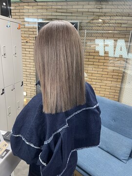 ラフ(LAFF) #バレイヤージュ#グレージュカラー#ボブウルフ#ココアベージュ