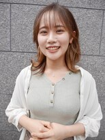 シュシュ(shushu)&nbsp;耳かけ外ハネヘア/インナーカラー【有海一生】/顔まわりカット