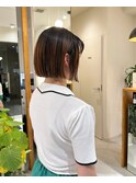 ぱつっとタイトボブ