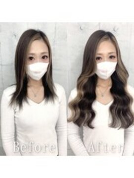 エクステ専門店あるじゃんすー 宇都宮店 アッシュベージュ#シールエクステ#フェイスフレーミング#大宮