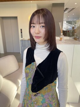 ローレンアオ(LOREN AO) 【LOREN AO】レイヤーカット/ラベンダーベージュ/ベージュカラー