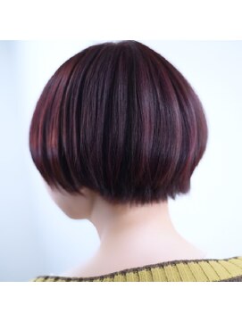 ニコリヘアワークス(nicori hair works) ショート×ヴァイオレットピンク2