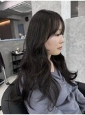 韓国巻き×地毛風カラー