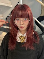 フェブ(fev)&nbsp;【fev_uran】wine red × 姫カットレイヤー