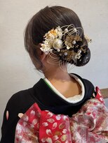 ウィスプ 赤羽店(wisp)&nbsp;落ち着きと華やかさのシニヨン/お団子/和装