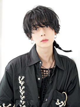 オーシャントーキョーウエスト 心斎橋 (OCEAN TOKYO WEST) 編み込み波巻きパーママッシュウルフ