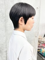 モリオ(morio)&nbsp;=ハンサムショート丸みショートマッシュショート黒髪30代40代