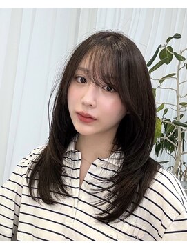 レイリー 原宿 表参道(Rayreee) ワンカールで簡単小顔ミディアムレイヤー/似合わせ顔周り