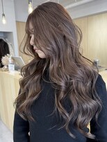 バベル アット フルリール 甲子園口(BABEL at fleurir)&nbsp;ハイライトグレージュ髪質改善アッシュベージュ韓国ヘア前髪