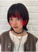 マッシュウルフポイントレッド