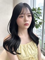 ザックラフィネ(ZACC raffine) レイヤーカット/前髪カット/チャコールグレー/くびれ巻き