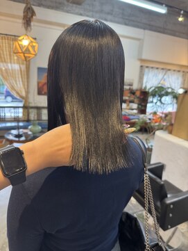 チャプター 問屋町(chapter) 透明感ケアカラーアッシュグレージュ髪質改善トリートメント韓国