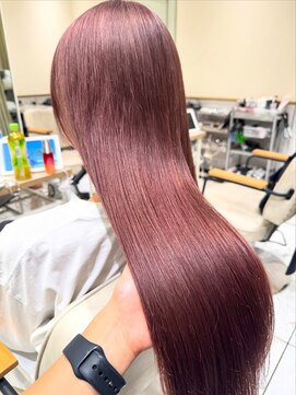 ゼスト フィーノ(ZEST fino) 【ナツミ】ブリーチカラーピンクベージュ