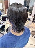 インナーブルーカラー◎メンズウルフカット10代20代30代40代