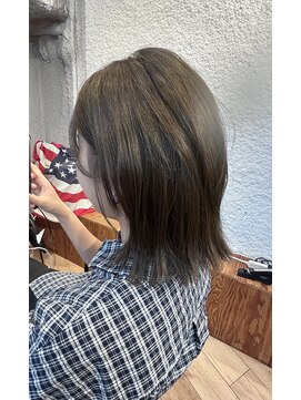 ザナドゥ 巣鴨店(Xanadu) レイヤー×ブリーチなしオリーブカラー