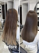 トゥエル バイ ディプティモイラ(tuelu by dipty MOILA)&nbsp;艶髪Before After