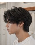 京都河原町/メンズパーマセンターパートニュアンスパーマ学割U