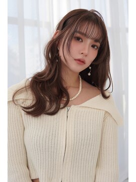 アンジェリカラボ 梅田店(ANGELICA LABO) 似合わせレイヤー×韓国ウェーブ巻き×シフォンブラウン【川又】