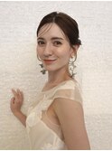 ブライダル/花嫁/ヘアセット/アレンジ/お団子