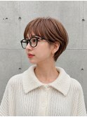 ショートカット×白髪ぼかし、ハイライト×縮毛矯正×髪質改善