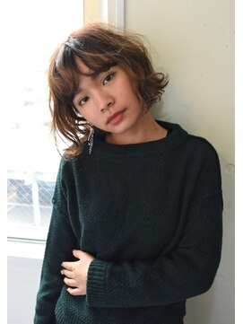 ユノ(juno) 【juno】ナチュラルゆるふわウェーブパーマ★切りっぱなしボブ