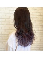 ビスイル 秋葉原店(Vis ill)&nbsp;20代30代/グラデーション/パープルカラー/波巻き/レイヤーカット