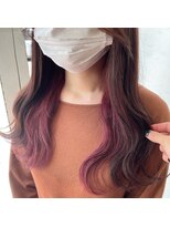 アン(Hair make un)&nbsp;【インナーカラー】ラベンダーレッド♪♪