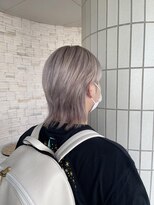 デビュー ヘアーメイク&nbsp;マッシュウルフ×ホワイトベージュ