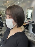 前下がりボブ　20代/30代/ブリーチなし