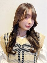 ロンド ストラーダ 心斎橋(Lond strada)&nbsp;韓国前髪顔周りロング×デザインカラー[心斎橋/髪質改善]