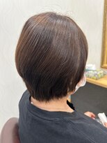 ヘアーカルチャー おゆみ野店(HAIR CULTURE) ショートヘア丸みショートボブブラウンカラー