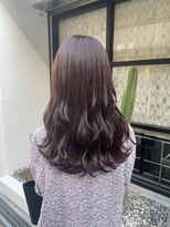 ジアン(GIEN)&nbsp;ブリーチなし！ツヤツヤなレッドカラー♪@磯崎