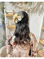 卒業式ヘアセット×袴着付け♪yu