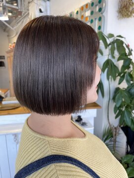 フラバー(flover) 【ワンレンボブ×カーキグレージュ】kanna