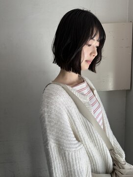 キャンバス バイ ネオリーブ 横浜西口(Canvas by neo.) ボブレイヤー くびれヘア 酸性ストレート