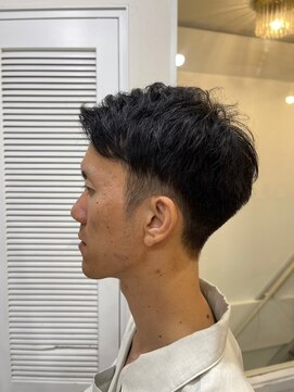 メンズカット バイ ソイクフ(メンズカット by SOY-KUFU) MEN'S HAIRダークアッシュ刈り上げ