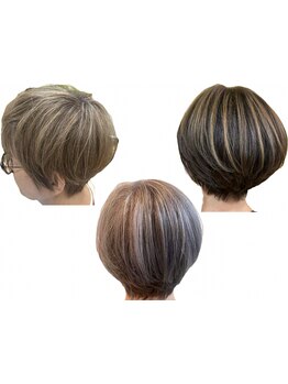 【脱白髪染め・白髪ぼかし】白髪をしっかり染めるのではなく、白髪を活かすカラーリングです！