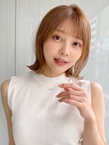 エトラ 渋谷店(etora)&nbsp;前髪 外ハネボブ ワイドバング イメチェン 美髪"