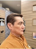 50代60代イケおじ刈り上げないクラシカル七三アイパー